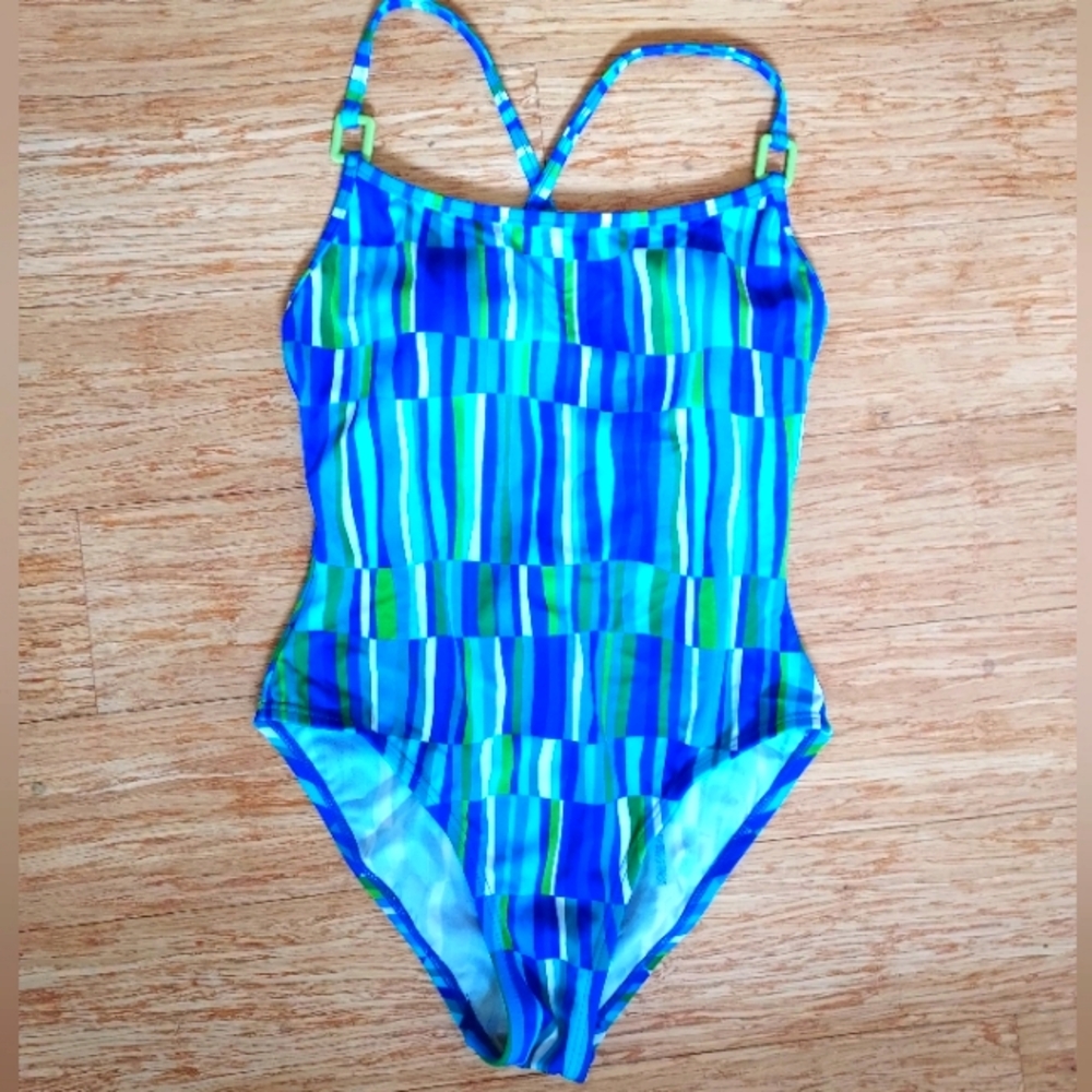 Vintage 90s Malibu Dream Girl One Piece Swimsuit